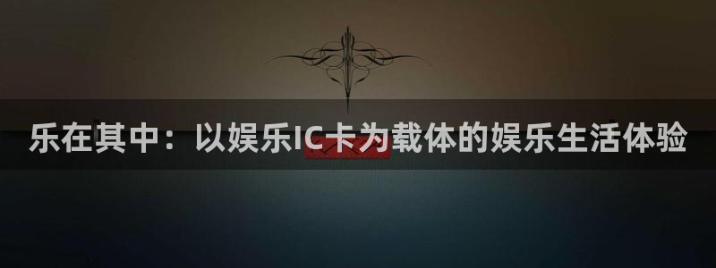 bg大游平台：乐在其中：以娱乐IC卡为载体的娱乐生活体验